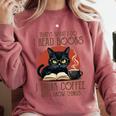 i Read Books And i Know Things Cat Reading Coffee Comfort Colors Sweatshirt Orchid i Read Books And i Know Things Cat Reading Coffee Comfort Colors Sweatshirt Orchid