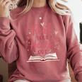 Read Your Heart Out Book Escape Into Stories Comfort Colors Sweatshirt Orchid