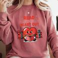 Read Your Heart Out Shirt Valentine Teacher Bookworm Lover Comfort Colors Sweatshirt Orchid