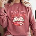 Read Your Heart Out Teacher Valentines Day Book Lover Comfort Colors Sweatshirt Orchid Read Your Heart Out Teacher Valentines Day Book Lover Comfort Colors Sweatshirt Orchid