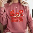 Read Your Heart Out Valentine Teacher Bookworm Lover Comfort Colors Sweatshirt Orchid Read Your Heart Out Valentine Teacher Bookworm Lover Comfort Colors Sweatshirt Orchid