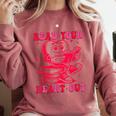 Read Your Heart Out Valentines Day Book Lover Bookish Teach Comfort Colors Sweatshirt Orchid