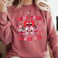 Read Your Heart Out Valentines Day Teachers Book Lovers Comfort Colors Sweatshirt Orchid