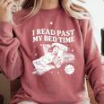 I Read Past My Bedtime Late Night Readers Book Club Comfort Colors Sweatshirt Orchid