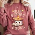Read S'More Book Marshmallow Book Reading Lover Comfort Colors Sweatshirt Orchid Read S'More Book Marshmallow Book Reading Lover Comfort Colors Sweatshirt Orchid