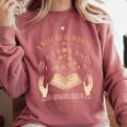 A Well Read Woman Is A Dangerous Creature Reading Book Lover Comfort Colors Sweatshirt Orchid