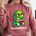 Readasaurus Reading Dinosaur Book Reader Bookworm Comfort Colors Sweatshirt Orchid Readasaurus Reading Dinosaur Book Reader Bookworm Comfort Colors Sweatshirt Orchid