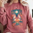 The Reader Bookish Cute Spooky Ghost Reading Book Tarot Card Comfort Colors Sweatshirt Orchid The Reader Bookish Cute Spooky Ghost Reading Book Tarot Card Comfort Colors Sweatshirt Orchid