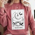 The Reader Tarot Card Bookworm Books Lover Dragon Librarians Comfort Colors Sweatshirt Orchid