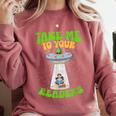 Take Me To Your Readers Alien Book Reading Bookaholic Comfort Colors Sweatshirt Orchid Take Me To Your Readers Alien Book Reading Bookaholic Comfort Colors Sweatshirt Orchid