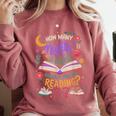 Reading 6 7 Meme Six Seven Cozy Book Lover Teacher Comfort Colors Sweatshirt Orchid