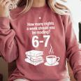 Reading 67 Meme English Teacher Book Lover Comfort Colors Sweatshirt Orchid Reading 67 Meme English Teacher Book Lover Comfort Colors Sweatshirt Orchid