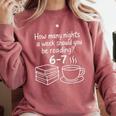 Reading 67 Six Seven English Teacher Book Lover Librarian Comfort Colors Sweatshirt Orchid Reading 67 Six Seven English Teacher Book Lover Librarian Comfort Colors Sweatshirt Orchid