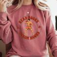 Reading Book Lover Boxer Boxing Lover Read Books Throw Hooks Comfort Colors Sweatshirt Orchid