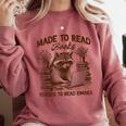 Reading Book Lover Made To Read Books Forces To Read Emails Comfort Colors Sweatshirt Orchid Reading Book Lover Made To Read Books Forces To Read Emails Comfort Colors Sweatshirt Orchid