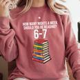 Reading Book Teacher 67 Six Seven Meme Comfort Colors Sweatshirt Orchid Reading Book Teacher 67 Six Seven Meme Comfort Colors Sweatshirt Orchid