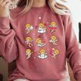 Reading Cupids Books Valentine's Day Teachers Book Lovers Comfort Colors Sweatshirt Orchid Reading Cupids Books Valentine's Day Teachers Book Lovers Comfort Colors Sweatshirt Orchid