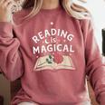 Reading Is Magical Book Lover Bookworm Librarian Library Day Comfort Colors Sweatshirt Orchid Reading Is Magical Book Lover Bookworm Librarian Library Day Comfort Colors Sweatshirt Orchid