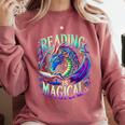 Reading Is Magical Dragon Tee Perfect For Book Lovers Kids Comfort Colors Sweatshirt Orchid Reading Is Magical Dragon Tee Perfect For Book Lovers Kids Comfort Colors Sweatshirt Orchid
