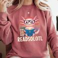 Readsolotl Axolotl Reading Book Lover Kawaii Bookworms Comfort Colors Sweatshirt Orchid Readsolotl Axolotl Reading Book Lover Kawaii Bookworms Comfort Colors Sweatshirt Orchid