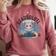 Readsolotl Book Lover Reading Axolotl Kids Reader Comfort Colors Sweatshirt Orchid Readsolotl Book Lover Reading Axolotl Kids Reader Comfort Colors Sweatshirt Orchid