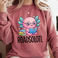 Readsolotl Cute Axolotl Reading Book Kawaii Pink Aesthetic Comfort Colors Sweatshirt Orchid Readsolotl Cute Axolotl Reading Book Kawaii Pink Aesthetic Comfort Colors Sweatshirt Orchid