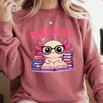 Readsolotl Pink Kawaii Axolotl Book Lover Reading Comfort Colors Sweatshirt Orchid Readsolotl Pink Kawaii Axolotl Book Lover Reading Comfort Colors Sweatshirt Orchid