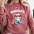 Readsolotl Pink Kawaii Axolotl Read Book Lover Reading Comfort Colors Sweatshirt Orchid Readsolotl Pink Kawaii Axolotl Read Book Lover Reading Comfort Colors Sweatshirt Orchid