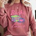 Retro Books Are My Love Language Valentine Book Lovers Comfort Colors Sweatshirt Orchid Retro Books Are My Love Language Valentine Book Lovers Comfort Colors Sweatshirt Orchid