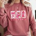 Retro Coquette Bow All Booked For Valentines Book Lover Cute Comfort Colors Sweatshirt Orchid Retro Coquette Bow All Booked For Valentines Book Lover Cute Comfort Colors Sweatshirt Orchid