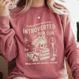 Retro Proud Anti Social Member Of Introverted Book Club Comfort Colors Sweatshirt Orchid Retro Proud Anti Social Member Of Introverted Book Club Comfort Colors Sweatshirt Orchid