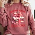 Romance Book Reading Bookish Romance Reader Social Club Comfort Colors Sweatshirt Orchid