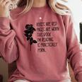 Roses Are Red Pages Are Worn Spicy Book Reading Smut Reader Comfort Colors Sweatshirt Orchid
