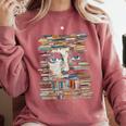 RtY Book Man Graphic Eyes Colorful Art Small Comfort Colors Sweatshirt Orchid RtY Book Man Graphic Eyes Colorful Art Small Comfort Colors Sweatshirt Orchid
