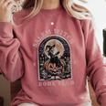 Salem Witch Book Club All Witches Welcome Spooky Halloween Comfort Colors Sweatshirt Orchid