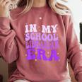 In My School Librarian Era Groovy Back To School Book Lover Comfort Colors Sweatshirt Orchid In My School Librarian Era Groovy Back To School Book Lover Comfort Colors Sweatshirt Orchid