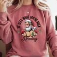 He Sees What You'Ve Been Reading Santa Xmas Book Lover Comfort Colors Sweatshirt Orchid
