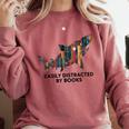 Shark Costume Teens Books Nerds Shark Stuffed Animal Sharks Comfort Colors Sweatshirt Orchid