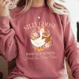 Silly Goose Book Club Member Reading Lover Comfort Colors Sweatshirt Orchid Silly Goose Book Club Member Reading Lover Comfort Colors Sweatshirt Orchid