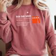 Six Seven Meme Reading Book Lover 6-7 67 Definition Comfort Colors Sweatshirt Orchid Six Seven Meme Reading Book Lover 6-7 67 Definition Comfort Colors Sweatshirt Orchid