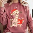 Skeleton Reading Book Christmas Teacher Librarian Book Lover Comfort Colors Sweatshirt Orchid Skeleton Reading Book Christmas Teacher Librarian Book Lover Comfort Colors Sweatshirt Orchid