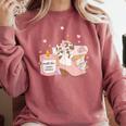 Smells Like Cowboy Romance Book Lover Comfort Colors Sweatshirt Orchid Smells Like Cowboy Romance Book Lover Comfort Colors Sweatshirt Orchid