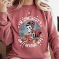 Smut Book Reader Romance Novel Somebody's Smut Reading Wife Comfort Colors Sweatshirt Orchid