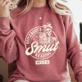 Smut Book Reader Spicy Romance Somebody's Smut Reading Wife Comfort Colors Sweatshirt Orchid