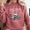 Smut Goblin Reading Club Spicy Book Lover Comfort Colors Sweatshirt Orchid