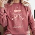 Smut Reading Baddie Smutty Book Lover Merch Women Romance Comfort Colors Sweatshirt Orchid