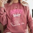 SMUT Slut Provocative Literature Book Club Book Reading Comfort Colors Sweatshirt Orchid