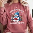 Snow Many Books Snow Little Time Snowman Reading Book Comfort Colors Sweatshirt Orchid Snow Many Books Snow Little Time Snowman Reading Book Comfort Colors Sweatshirt Orchid