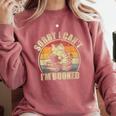 Sorry I Can't I'm Booked Reading For Cat Lover For Men Women Comfort Colors Sweatshirt Orchid Sorry I Can't I'm Booked Reading For Cat Lover For Men Women Comfort Colors Sweatshirt Orchid
