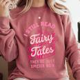 Spicy Book Lover For Women Who Love To Read Romance Fantasy Comfort Colors Sweatshirt Orchid